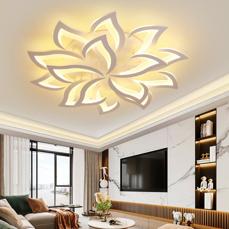 Marbelle | Iron LED Ceiling Light With Modern Floral Design for Living Room and Bedroom