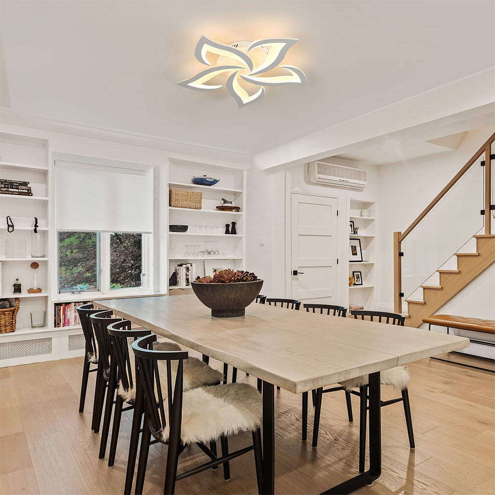 Marbelle | Iron LED Ceiling Light With Modern Floral Design for Living Room and Bedroom