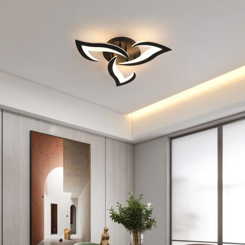Marbelle | Iron LED Ceiling Light With Modern Floral Design for Living Room and Bedroom