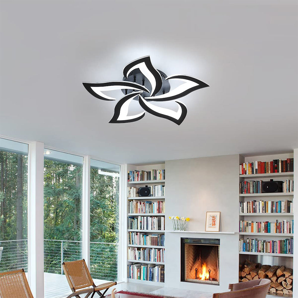 Marbelle | Iron LED Ceiling Light With Modern Floral Design for Living Room and Bedroom