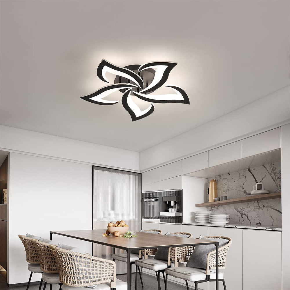 Marbelle | Iron LED Ceiling Light With Modern Floral Design for Living Room and Bedroom
