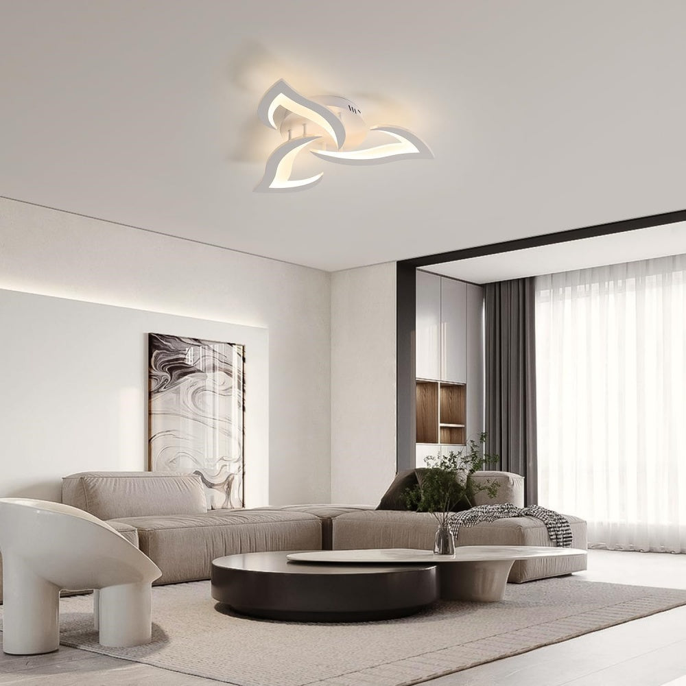 Marbelle | Iron LED Ceiling Light With Modern Floral Design for Living Room and Bedroom
