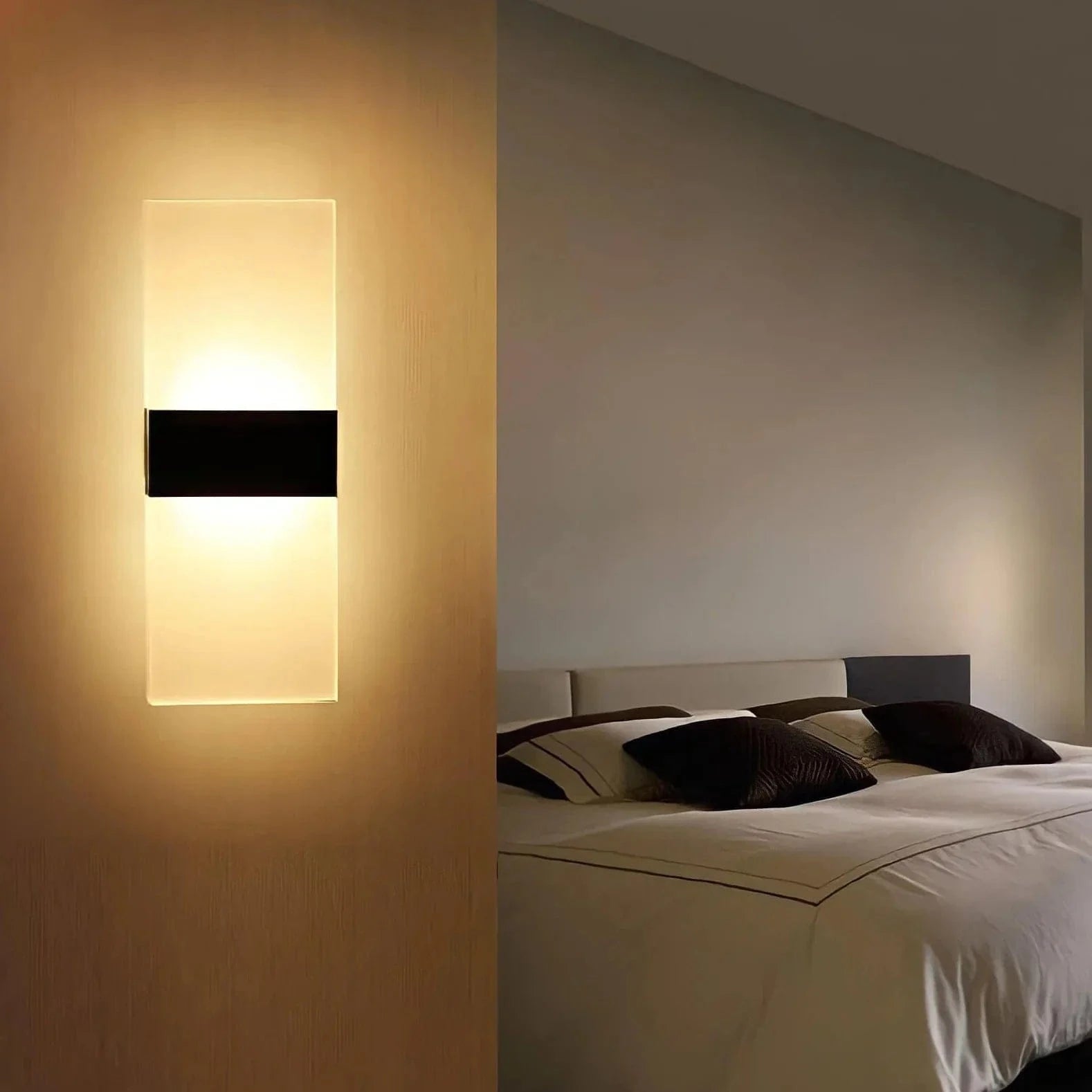 LumaGlow LED Motion Wall Light, Touch and Sensor Activated