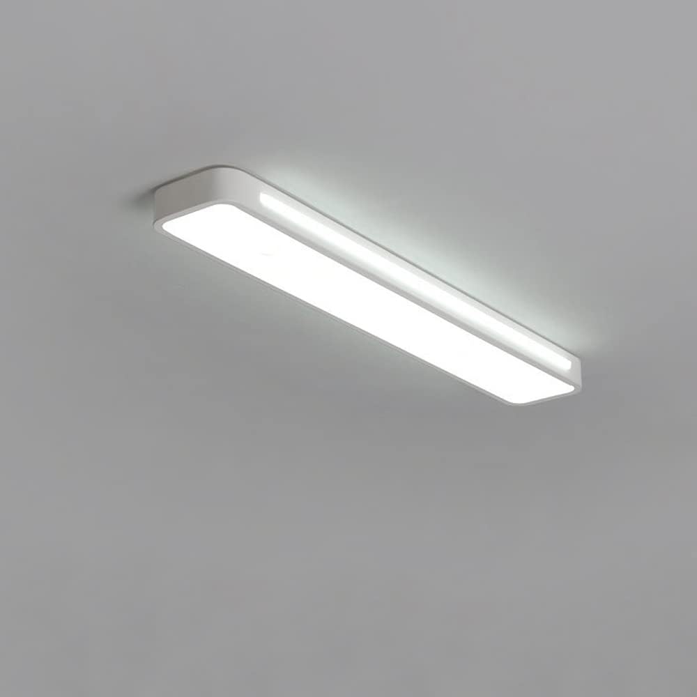 Korra Long LED Ceiling Light in Minimalist Black or White Finish
