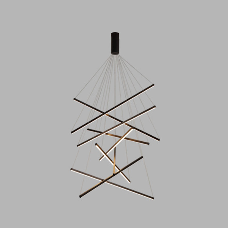 Aurello | Modern LED Pendant Lamp, Multi-Tier Metal Design, Dimmable with Remote