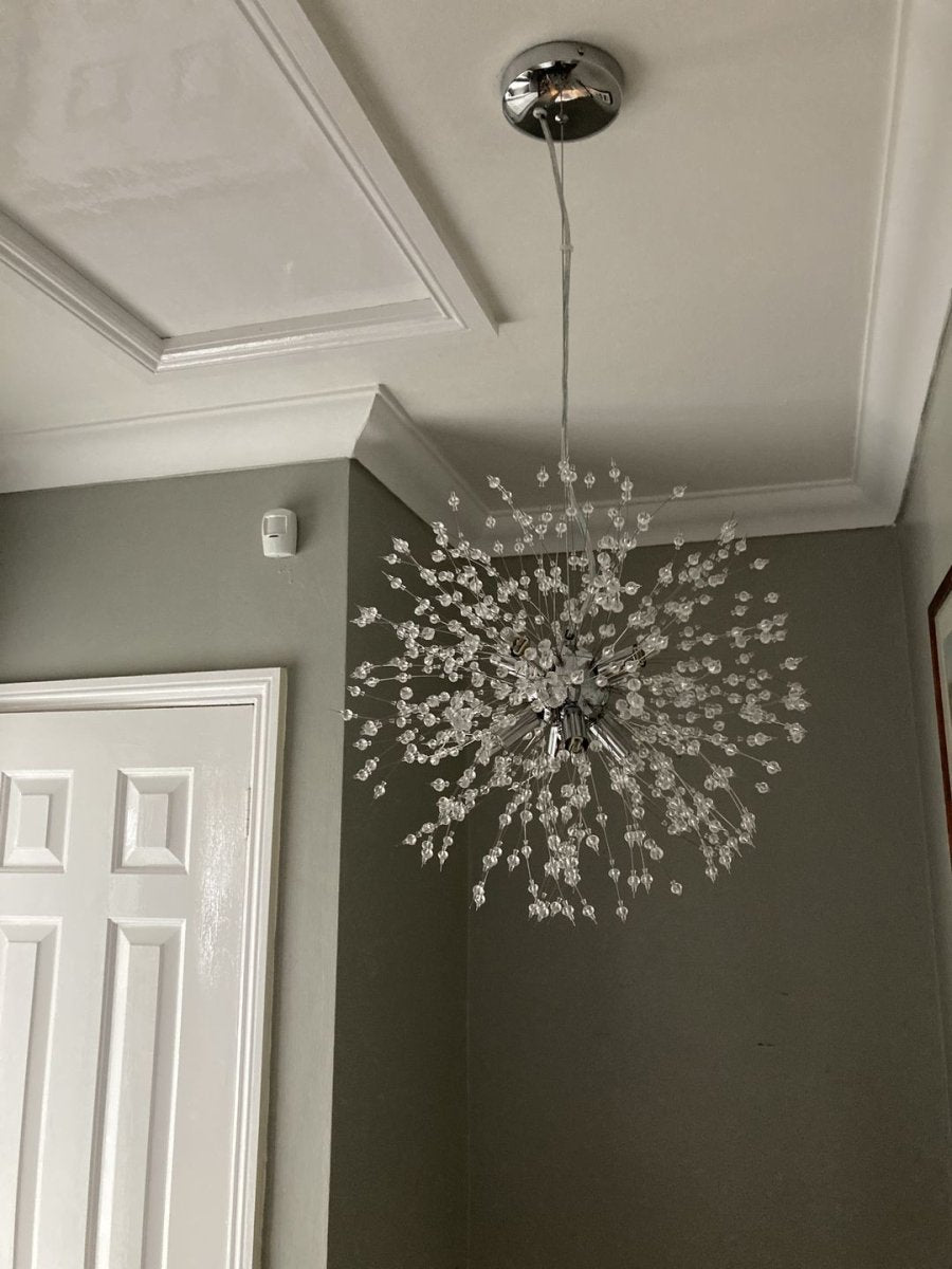 NovaBurst 8-Light Firework Style Chandelier for Dining Room