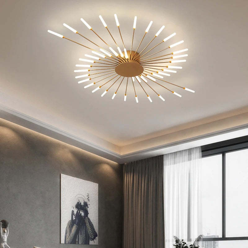 Luminara | Contemporary Firework-Inspired LED Ceiling Fixture
