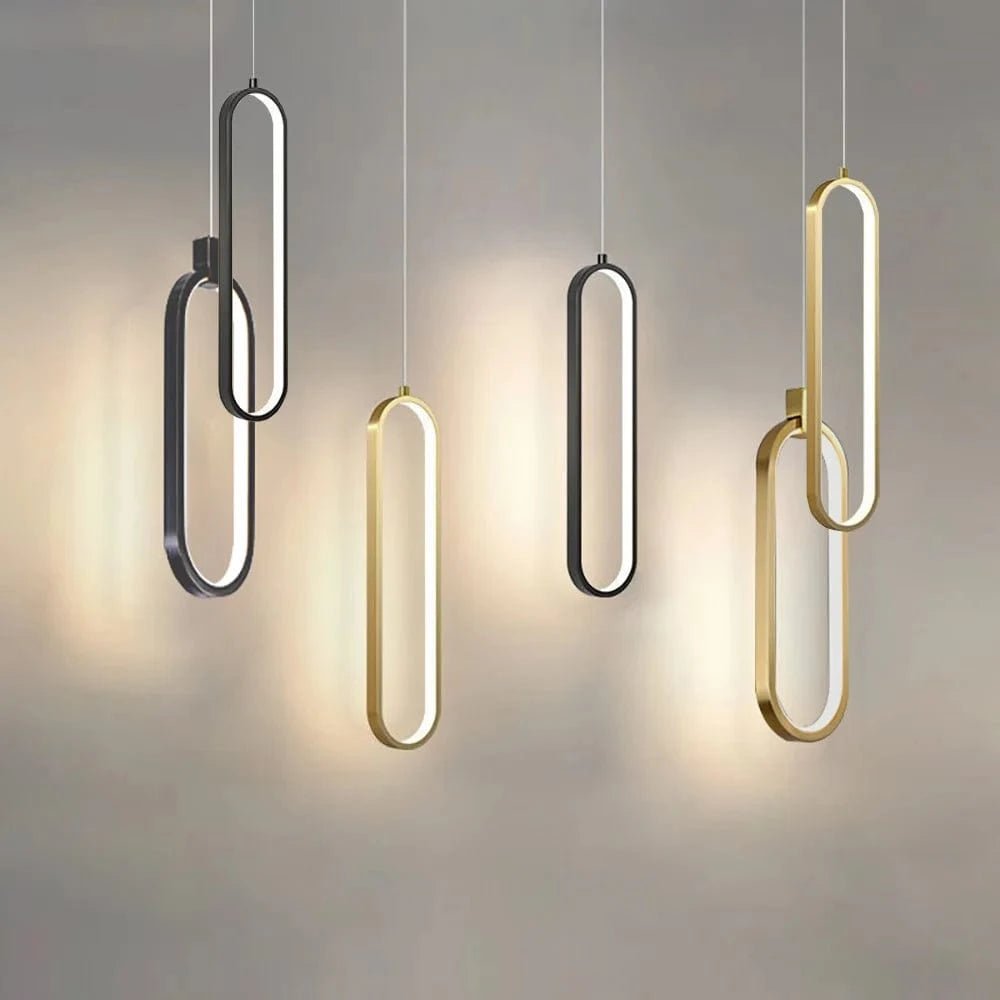 Arden Contemporary LED Hanging Light, Single or Double Head for Bedroom and Hallway