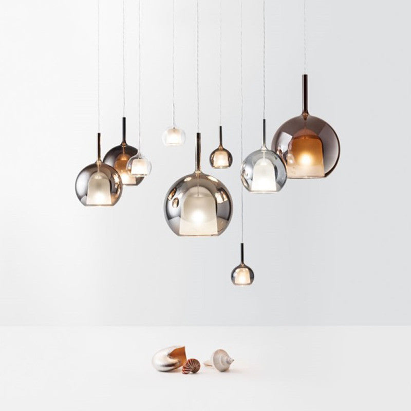 Scandinavian Glass Pendant Light | Soft Minimalist Glow