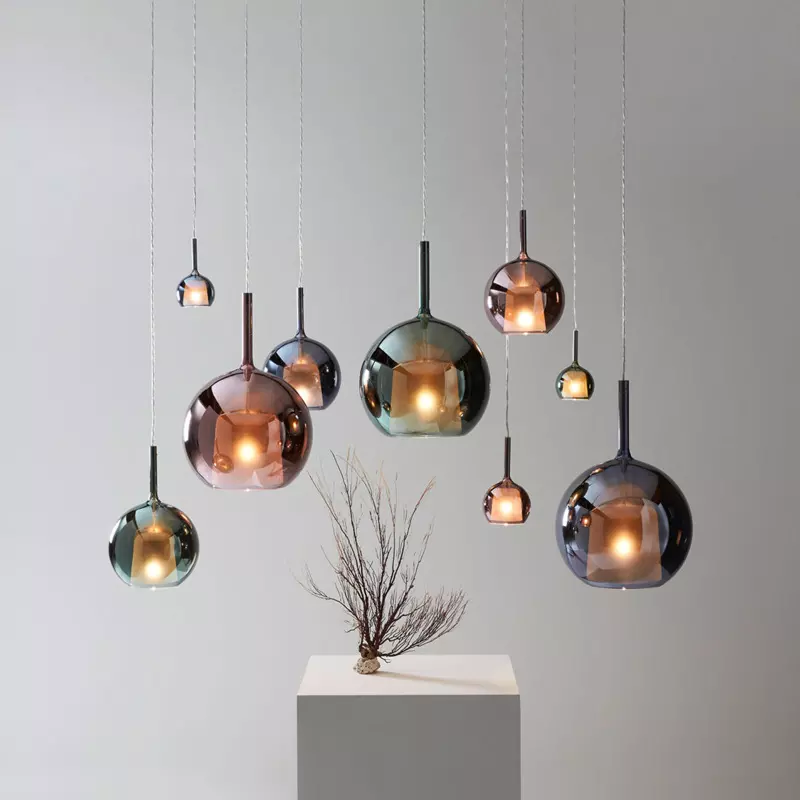 Scandinavian Glass Pendant Light | Soft Minimalist Glow
