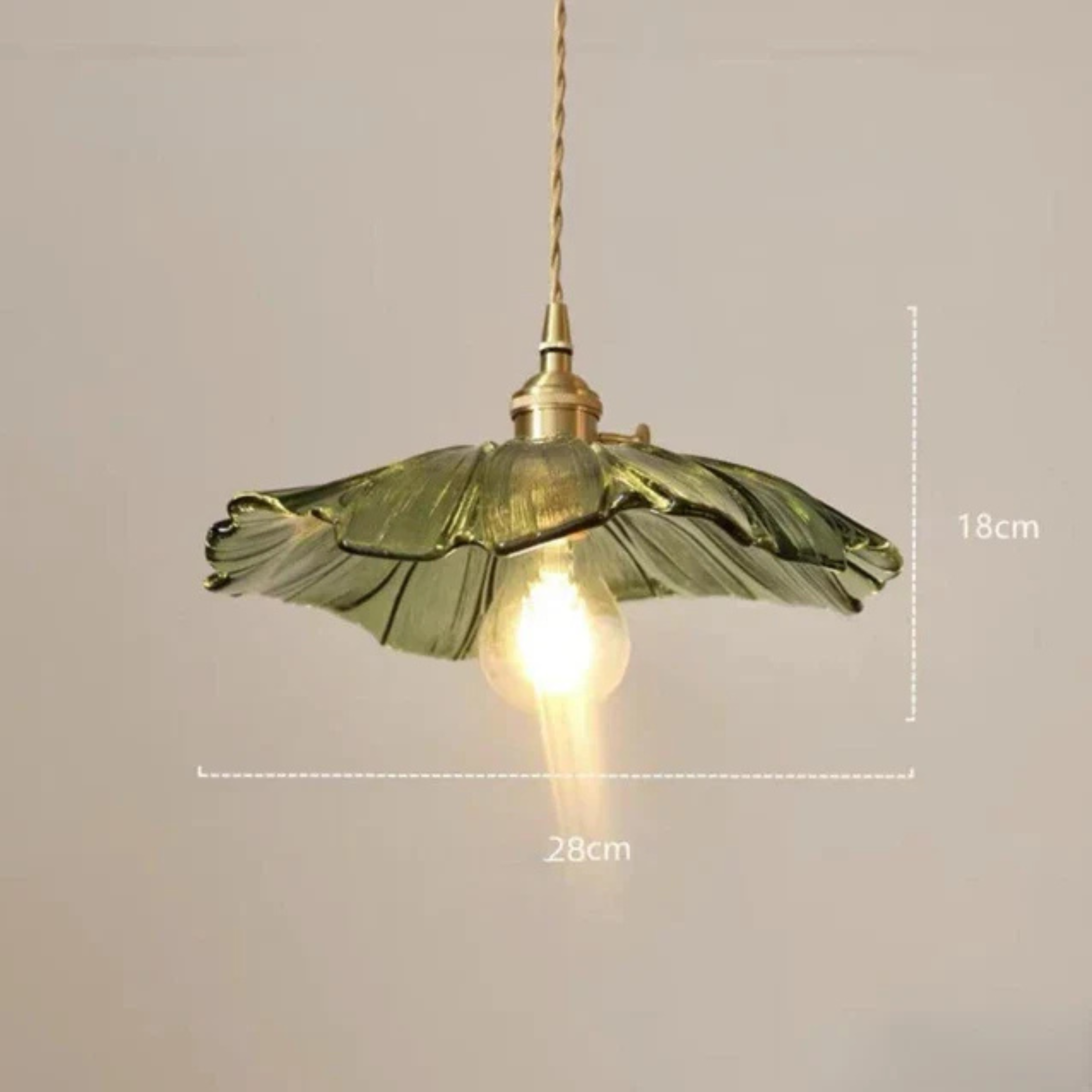 Lunera | Glass Flower Pendant Light for Kitchen or Living Room