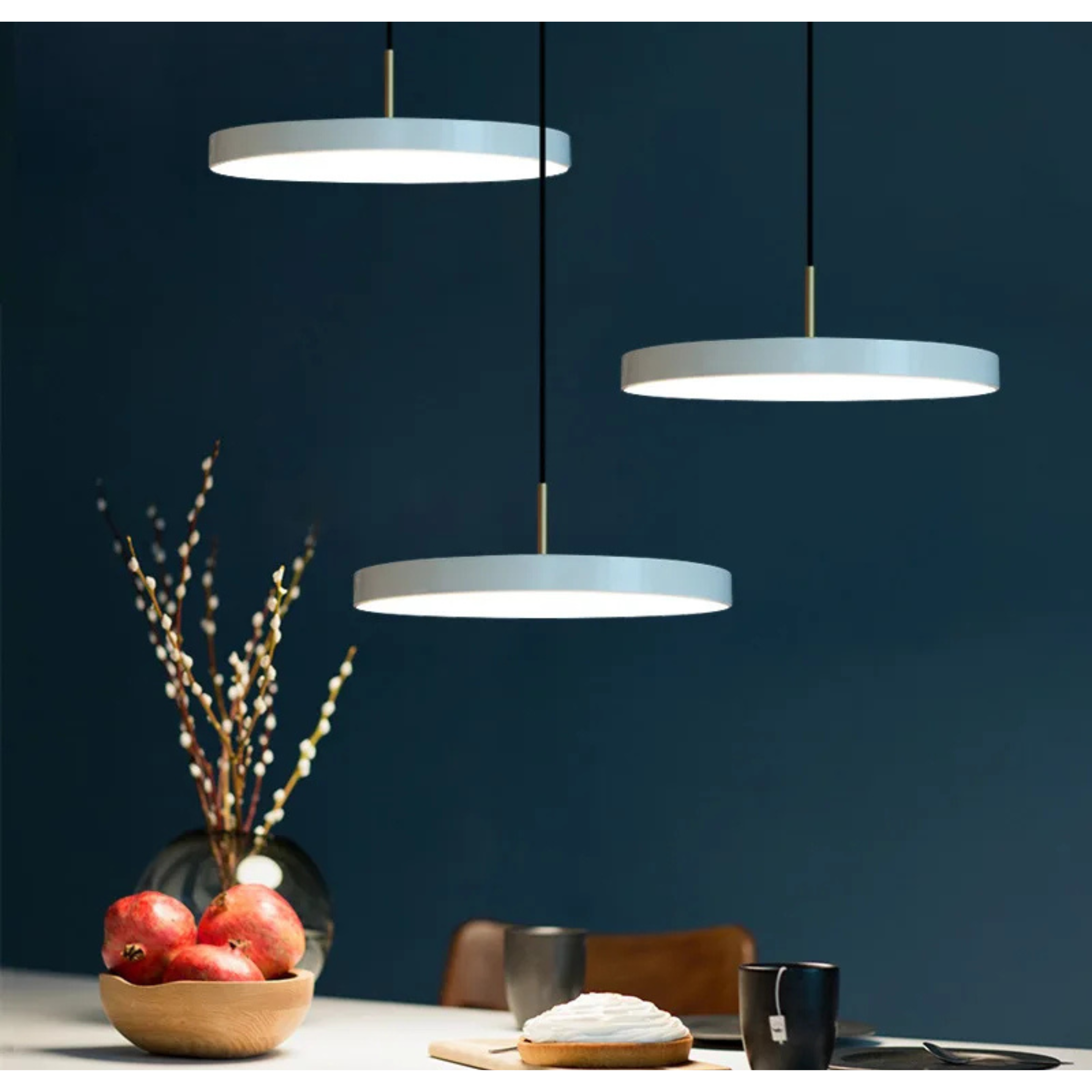 Skova Glass Pendant Light In Minimalist Nordic Kitchen Style