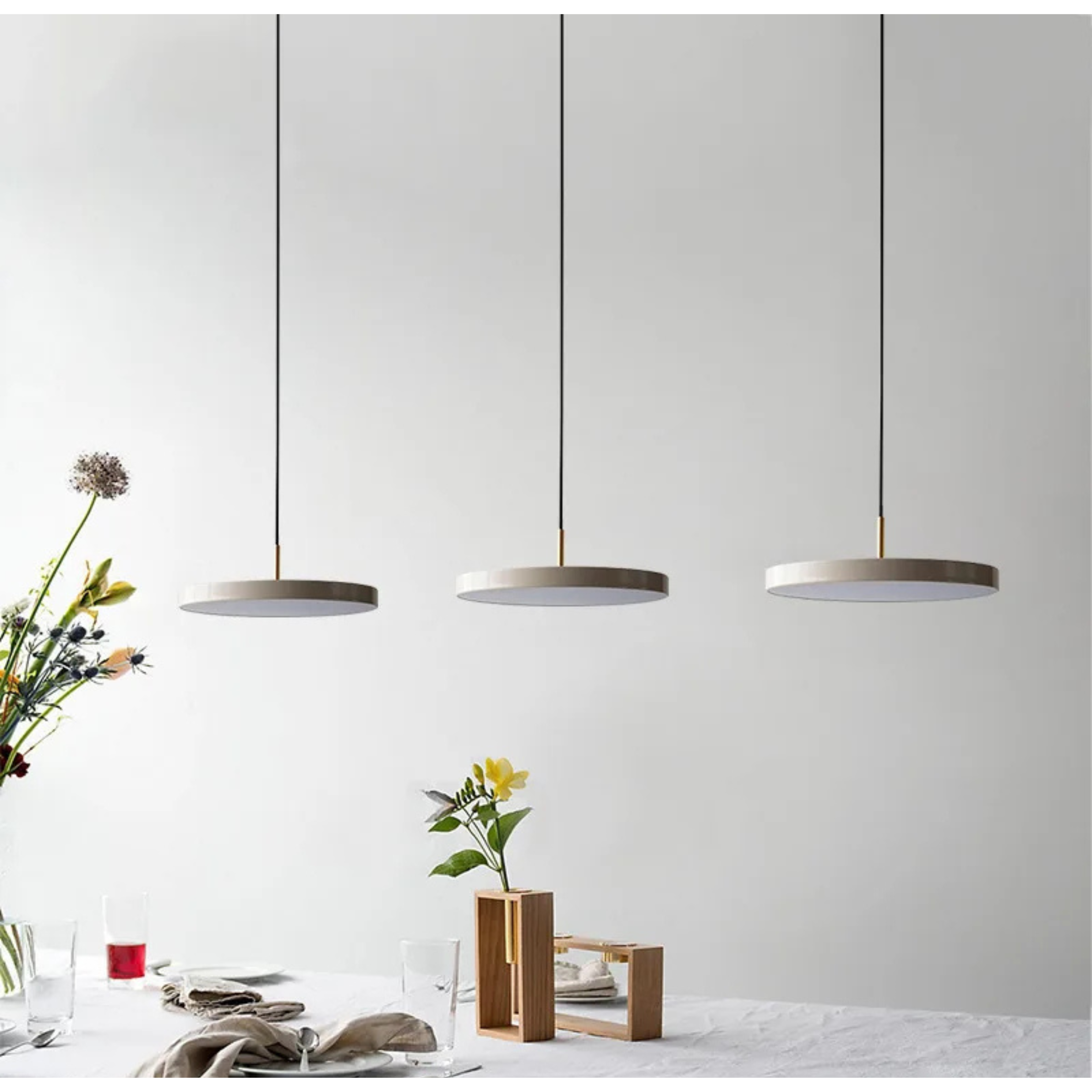 Skova Glass Pendant Light In Minimalist Nordic Kitchen Style