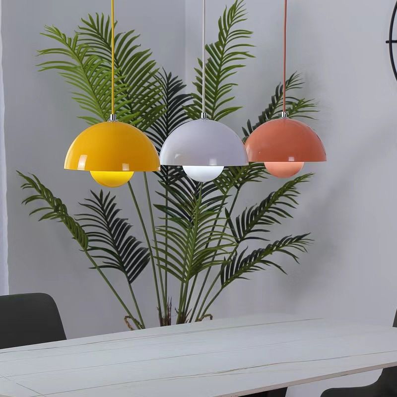 Modern Half-Sphere Hanging Light