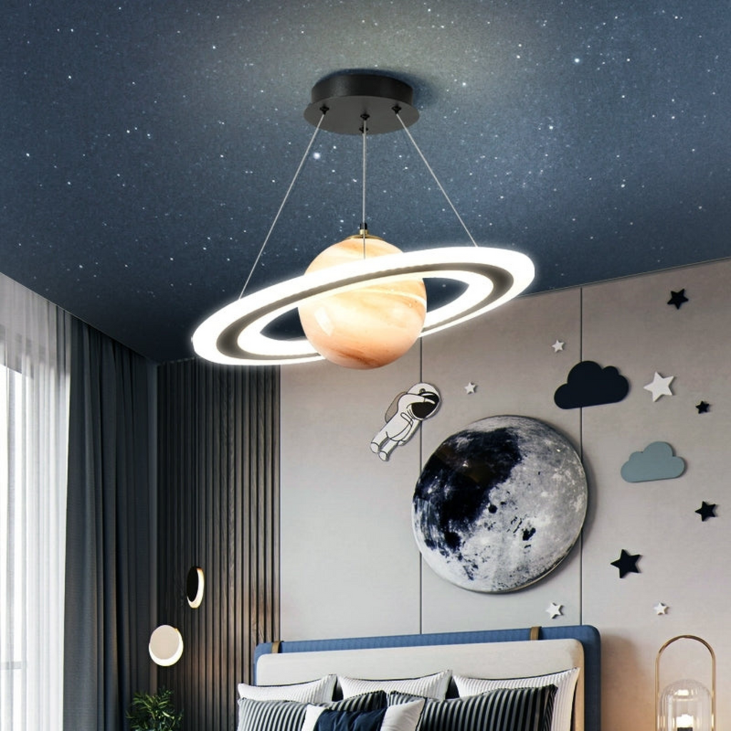 Lunara | Planet-Inspired Pendant Light With Warm Dimmable LED Lighting