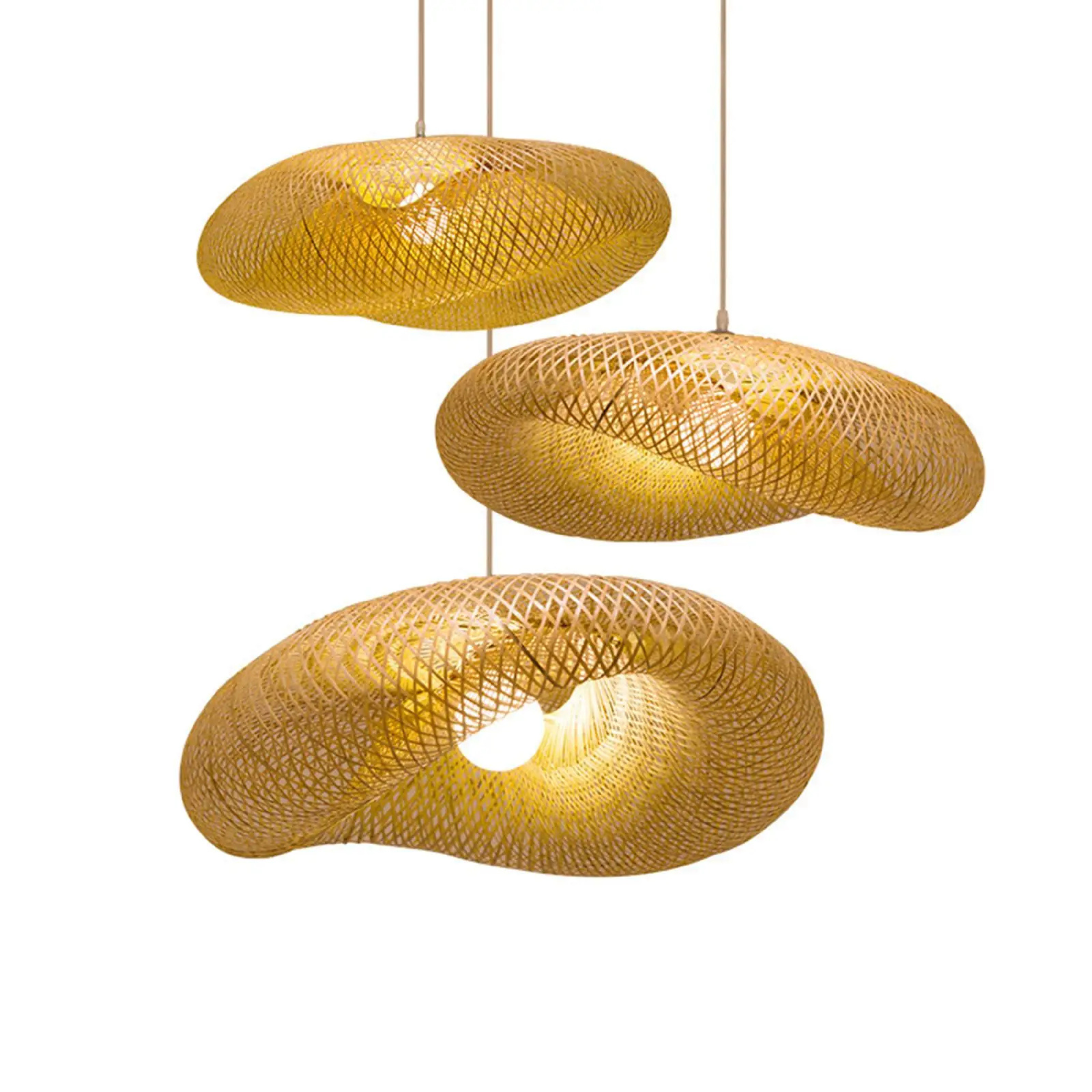 Brisa | Bamboo Ceiling Pendant in Vintage Style