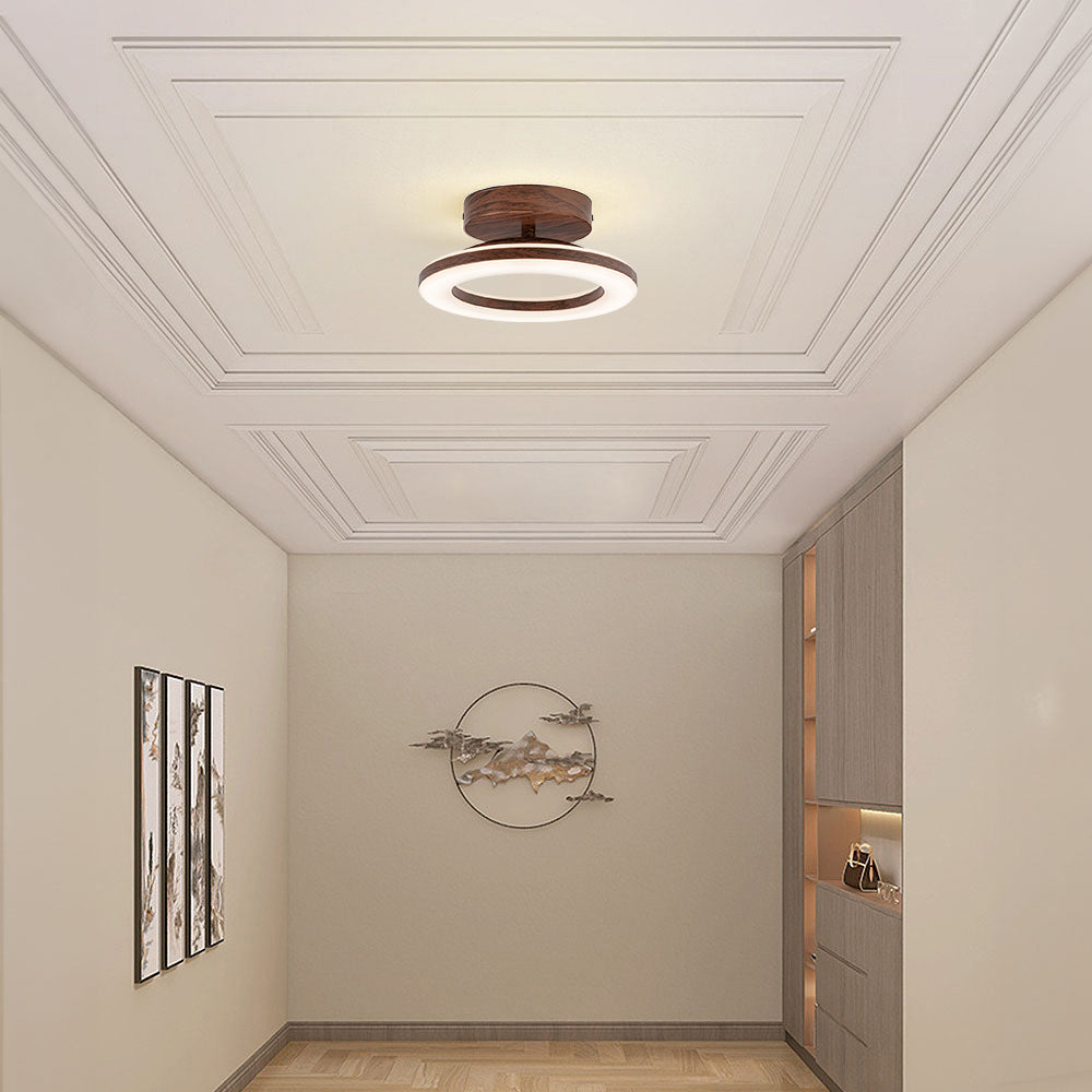 LumaRound LED Ceiling Light in Acrylic Finish for Hallway or Entryway