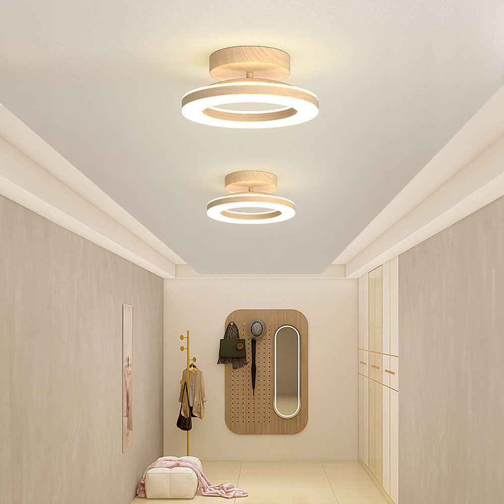 LumaRound LED Ceiling Light in Acrylic Finish for Hallway or Entryway