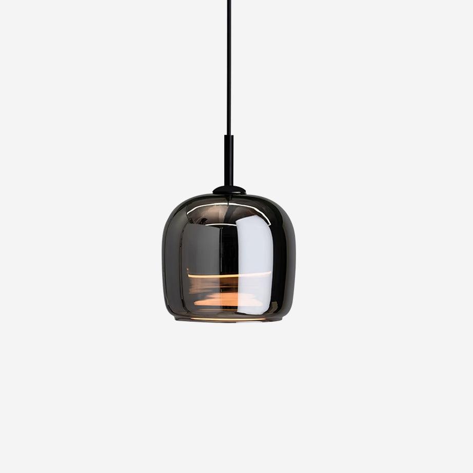 Mirelle Smoked Glass Pendant Light for Bedroom, Modern Soft Glow