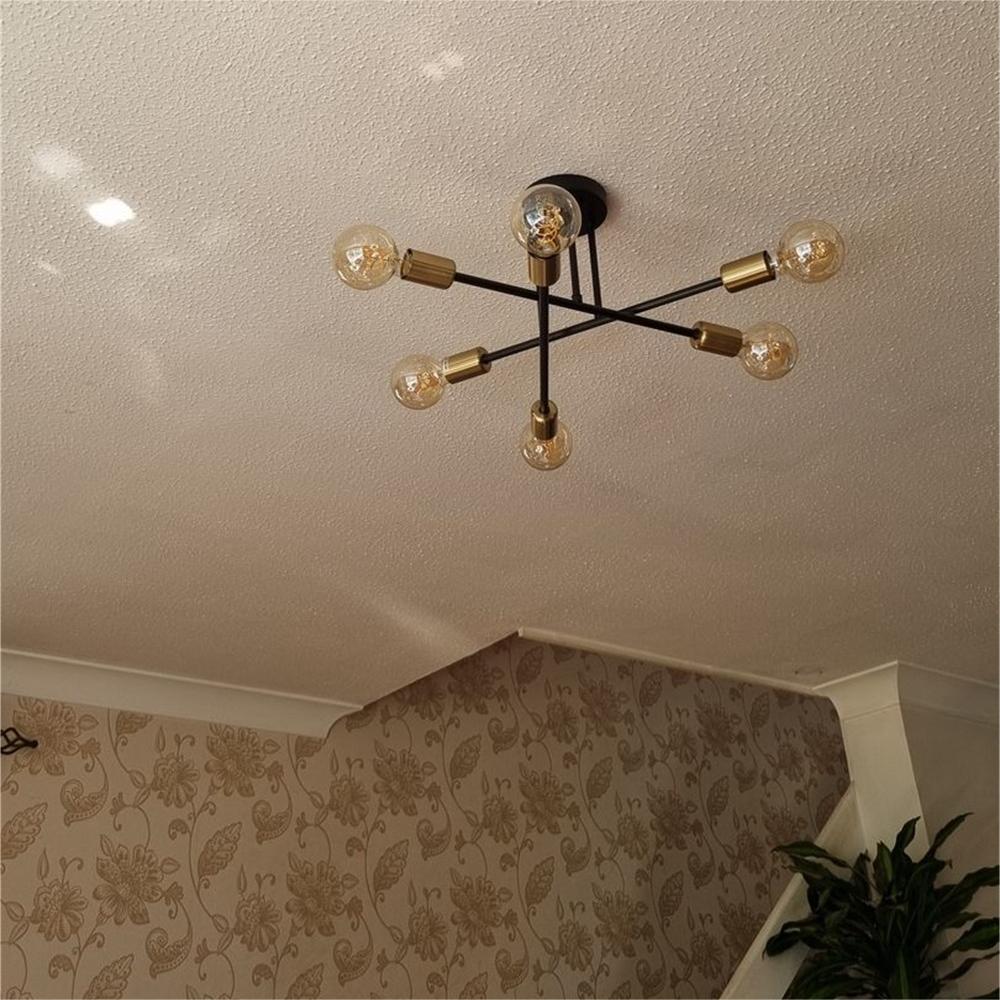 Astrelle | 6-Bulb Flush Mount Ceiling Light for Living Room