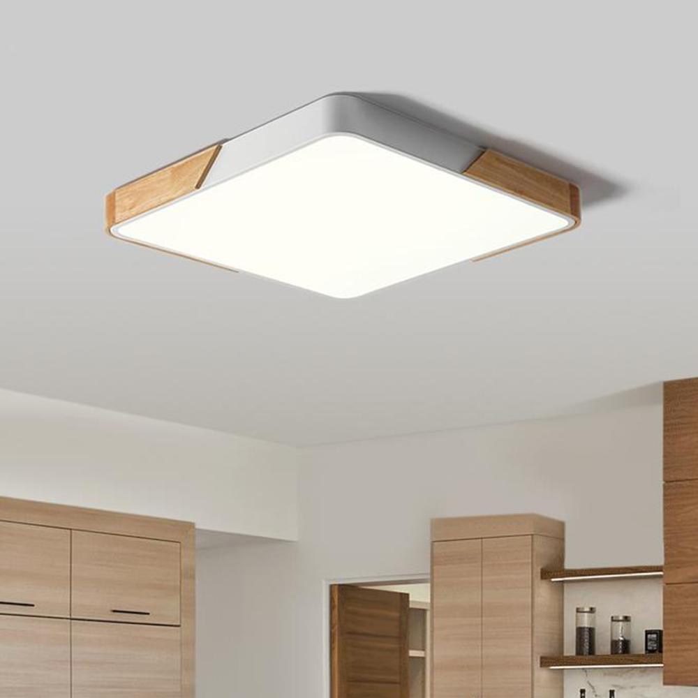 Kirrea | Square Flush-Mount Ceiling Light for Kitchen | Dimmable LED with Selectable Colors